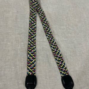 Clare V Multicolor Braided crossbody strap